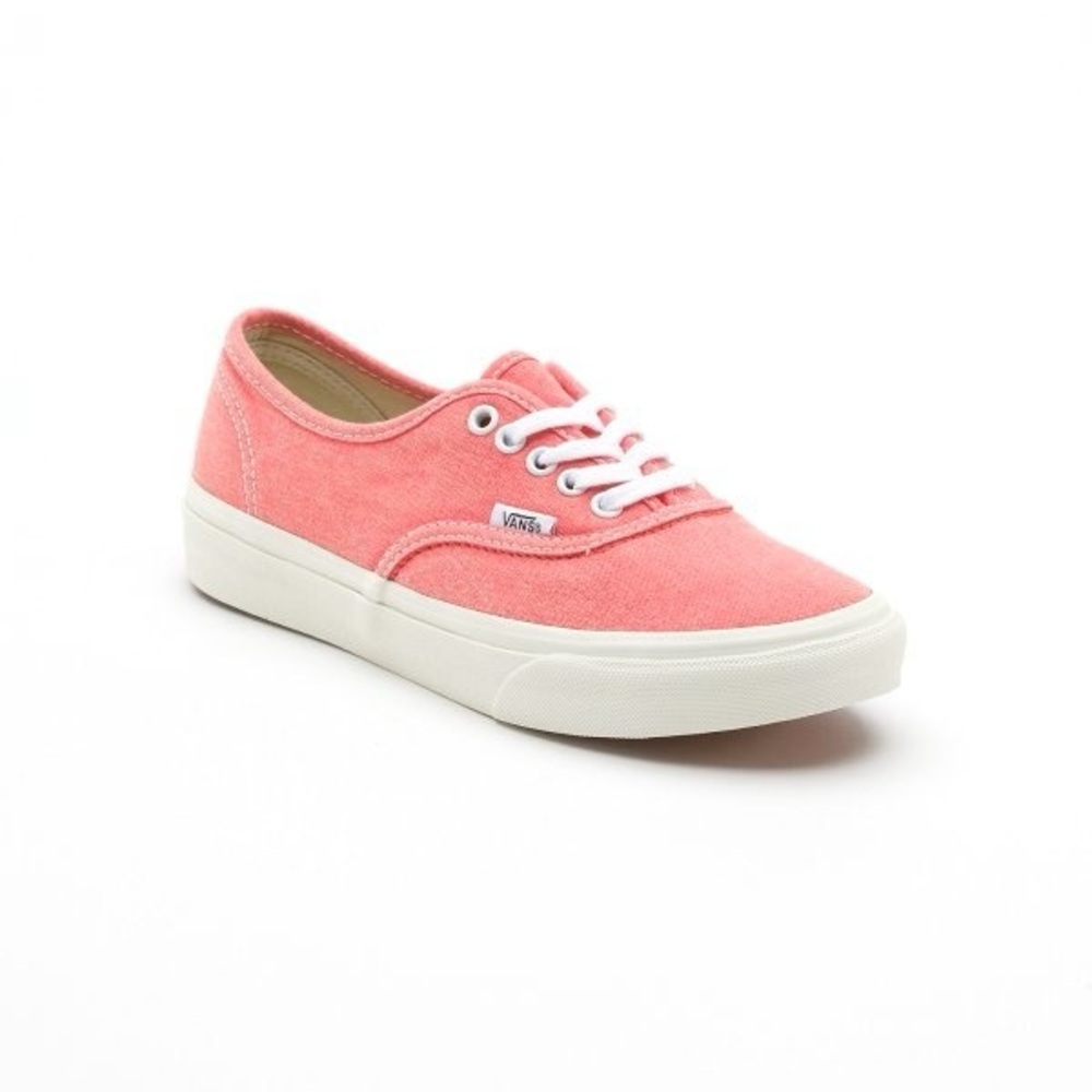 VANS Sneakers Low Top Slim Washed Hot Coral/Salmon Canvas Unisex